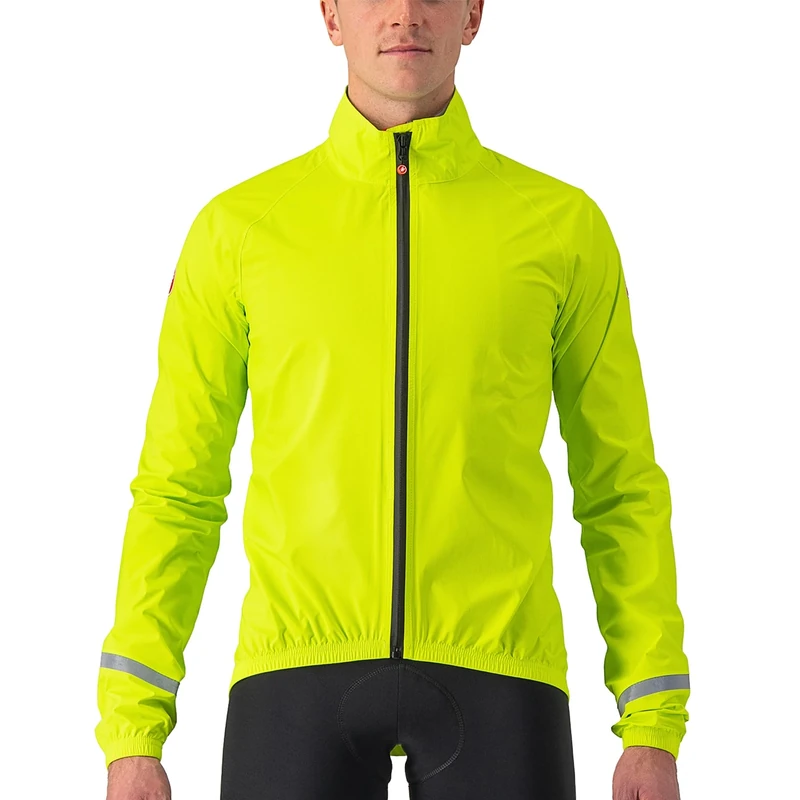 Castelli 4521500 EMERGENCY 2 RAIN JACKET Jacket Men's ELECTRIC LIME Size XL