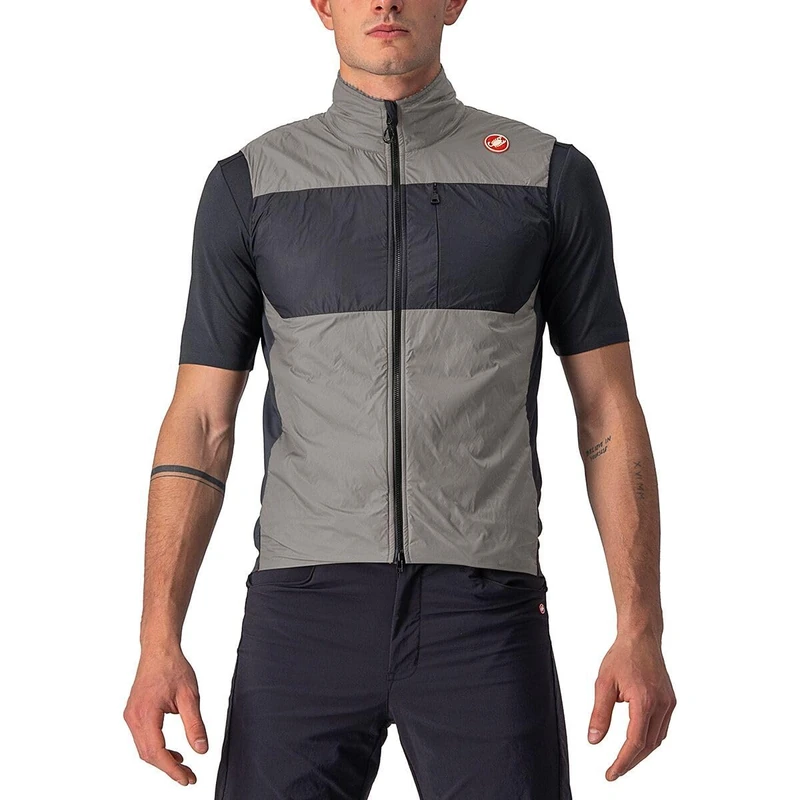 Castelli 4522010-064 UNLIMITED PUFFY VEST Men's Sports vest NICKEL GRAY/DARK GRAY S