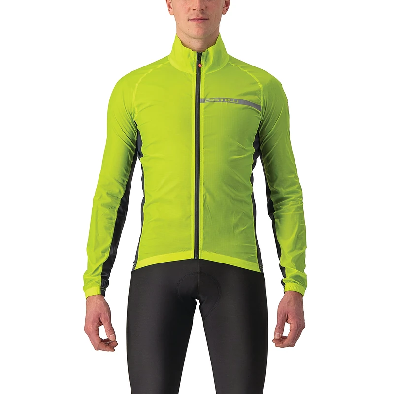 CASTELLI 4521511 TEAM STRETCH JACKET Men's Jacket ELECTRIC LIME/DARK GRAY 3XL