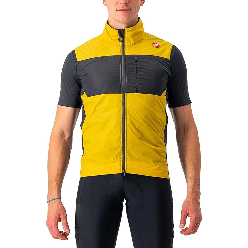CASTELLI 4522010-755 UNLIMITED PUFFY VEST Men's Sports vest Goldenrod/Dark Gray S