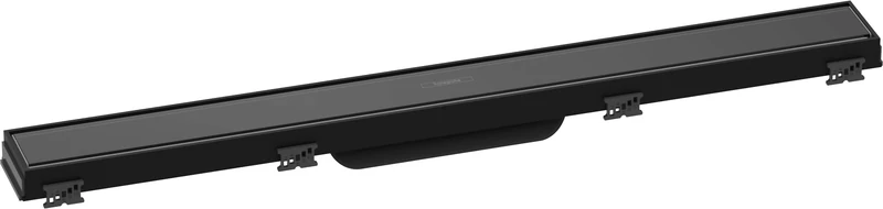 hansgrohe RainDrain Match Shower Drain Set 700 mm Floor Drain Shower with Height-Adjustable Frame Black