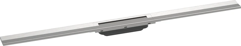 hansgrohe 56046800 RainDrain Flex Complete Set Shower Drain 1000 Shortenable Brushed Stainless Steel Channel, 100 cm