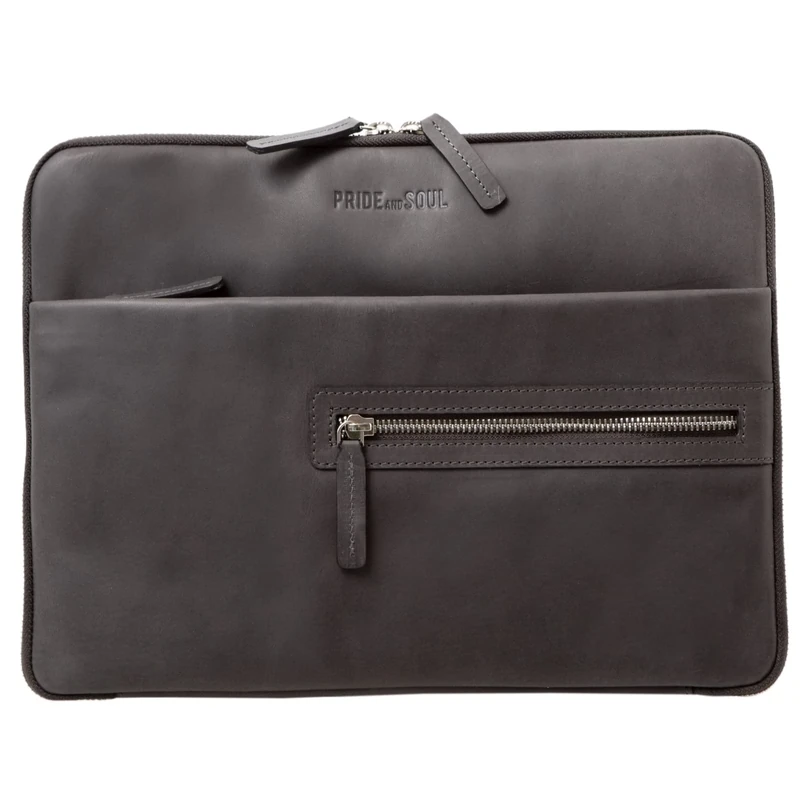 Pride and Soul Terra 47263 Writing Case with Tablet Compartment, Leather Business Folder, Document Folder, Folder with Notepad, Organiser for Office and Everyday Life, Tablet Folder Approx. 25 x 34 x