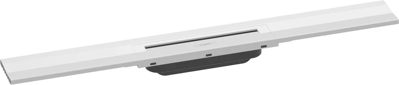 hansgrohe 56050700 RainDrain Flex Complete Set Shower Drain 700 Can be Shortened for Wall Mounting Matt White Channel, 70 cm