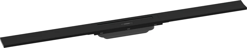 hansgrohe 56045670 RainDrain Flex Ready Set Shower Drain 900 Can Be Shortened Matte Black Complete Channel, 90 cm
