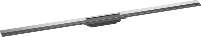 hansgrohe 56047000 RainDrain Flex Complete Set Shower Drain 1200 Can Be Shortened Chrome Channel, 120 cm