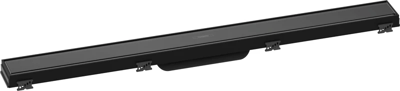 hansgrohe 56038610 RainDrain Match Shower Drain 800 with Height-Adjustable Frame Black Complete Set Channel, 80 cm