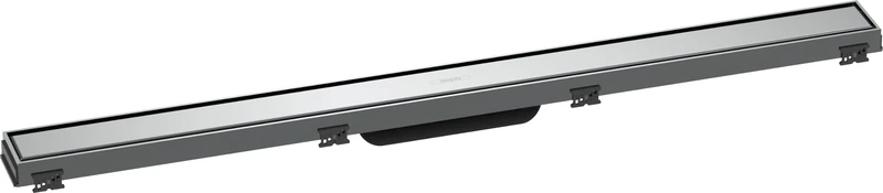 hansgrohe 56040000 RainDrain Match 900 Shower Drain Set with Height-Adjustable Frame Chrome Complete Channel, 90 cm