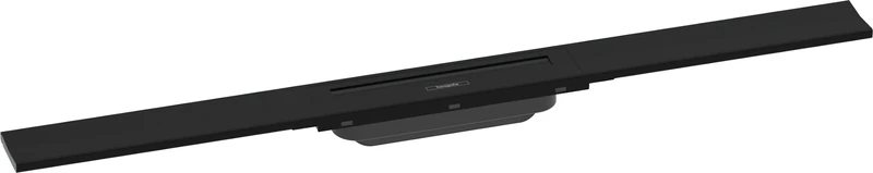 hansgrohe 56044670 RainDrain Flex Ready Set Shower Drain 800 Can Be Shortened Matte Black Complete Channel, 80 cm