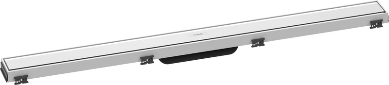 hansgrohe 56040450 RainDrain Match 900 Shower Drain Set with Height-Adjustable Frame White Complete Channel, 90 cm