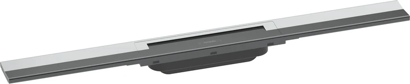 hansgrohe 56043000 RainDrain Flex Complete Set Shower Drain 700 Can Be Shortened Chrome Channel, 70 cm