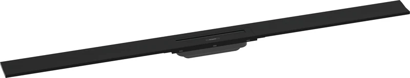 hansgrohe RainDrain Flex Shower Drain Set 1200 mm Floor Drain Shower Can Be Shortened for Wall Mounting, Matt Black