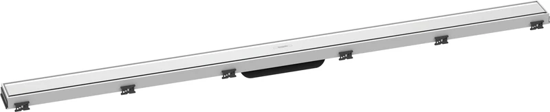 hansgrohe 56042450 RainDrain Match Complete Set Shower Drain 1200 with Height-Adjustable Frame White Channel, 120 cm