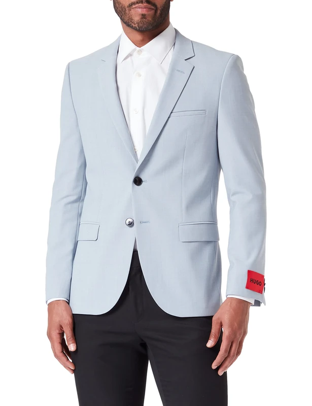 HUGO Men's Arti232X Jacket, Medium Blue428, 46, Medium Blue428