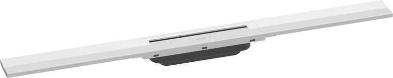 hansgrohe 56044700 RainDrain Flex Ready Set Shower Drain 800 Can Be Shortened Matte White Complete Channel, 80 cm