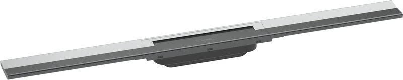 hansgrohe 56044000 RainDrain Flex Complete Set Shower Drain 800 Can Be Shortened Chrome Channel, 80 cm