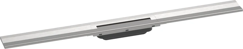 hansgrohe RainDrain Flex Shower Drain Set 900 mm Floor Drain Shower Can Be Shortened for Wall Mounting, Brushed Stainless Steel