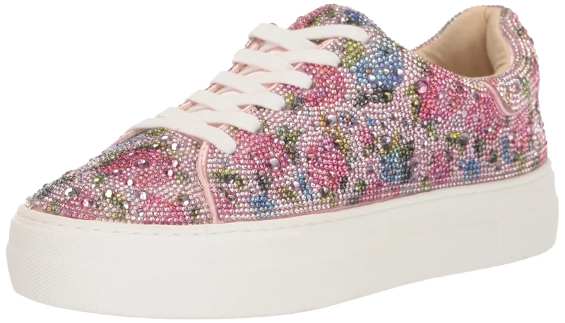 Betsey Johnson Women's Sidny Sneaker, Floral Multi, 7 UK