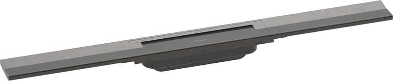hansgrohe RainDrain Flex Shower Drain Set 700 mm Floor Drain Can Be Shortened Brushed Black Chrome
