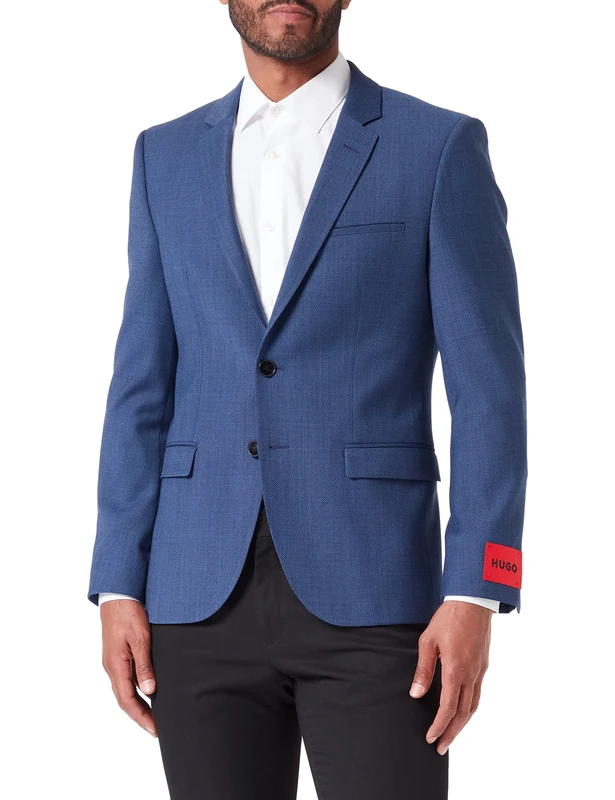 HUGO Men's Arti232X Jacket, Bright Blue430, 50, Bright Blue430