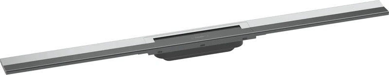 hansgrohe 56045000 RainDrain Flex Complete Set Shower Drain 900 Can Be Shortened Chrome Channel, 90 cm