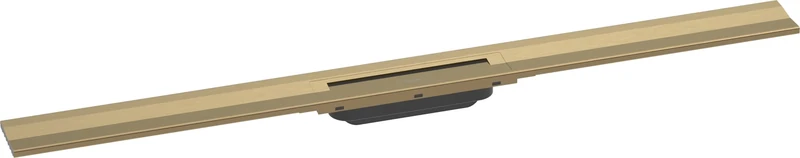 hansgrohe 56053140 RainDrain Flex Complete Set Shower Drain 1000 Can be Shortened for Wall Mounting Brushed Bronze Channel, 100 cm
