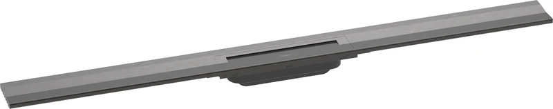 hansgrohe RainDrain Flex Shower Drain Set 1000 mm Floor Drain Shower Can Be Shortened for Wall Mounting Brushed Black Chrome