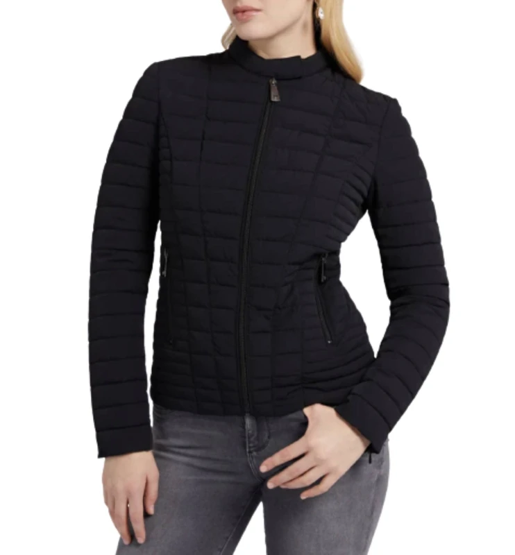 GuessWomen'sVONA JACKETOUTERWEARJet Black A996size XL length N