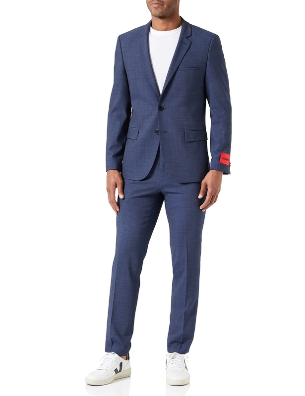 HUGO Men's Arti/Hesten232X Suit, Dark Blue405, 46