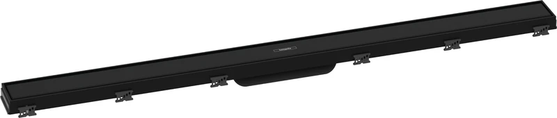 hansgrohe RainDrain Match Shower Drain Set 1000 mm Floor Drain Shower with Height-Adjustable Frame Matte Black
