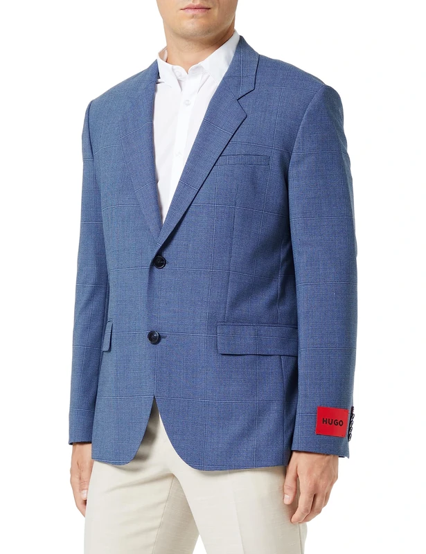 HUGO Men's Kris231x Jacket, Light/Pastel Blue451, 48 cm