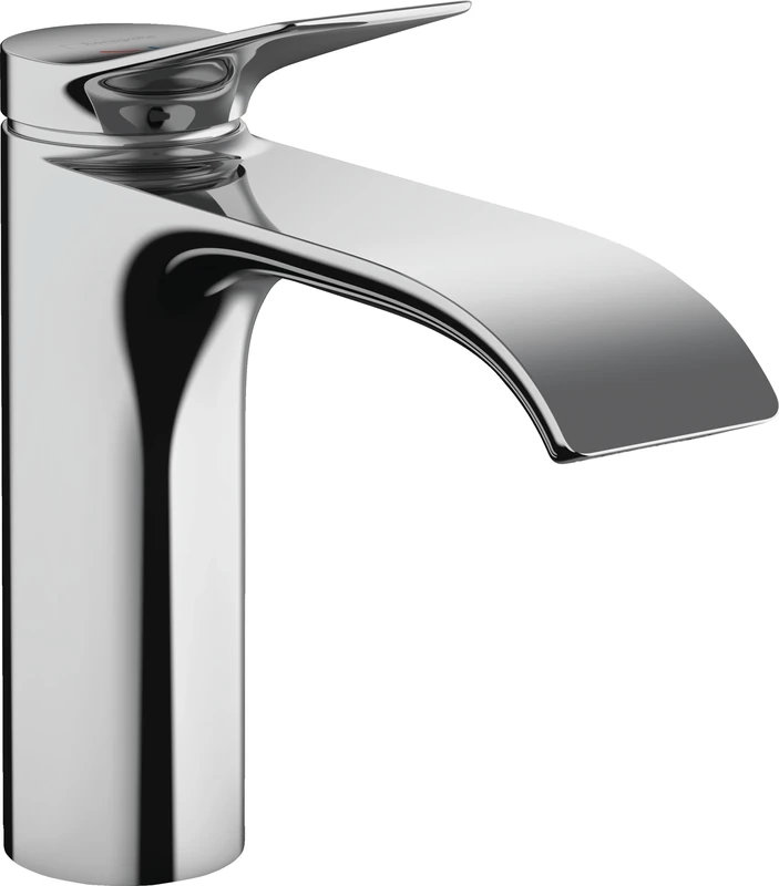 hansgrohe Vivenis - bathroom tap without waste, energy-saving (CoolStart), bathroom sink tap with spout height 110 mm, basin mixer tap water-saving (EcoSmart), chrome, 75024000