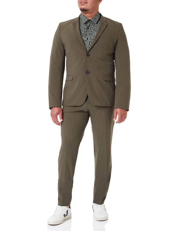 HUGO Men's Away/Hu-go223j Suit, Dark Green305, 90