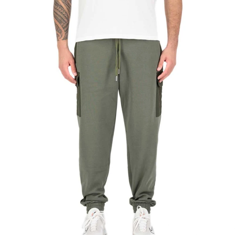 Alpha Industries Sweat Nylon Cargo Jogger Mens Sweatpants Dark Olive