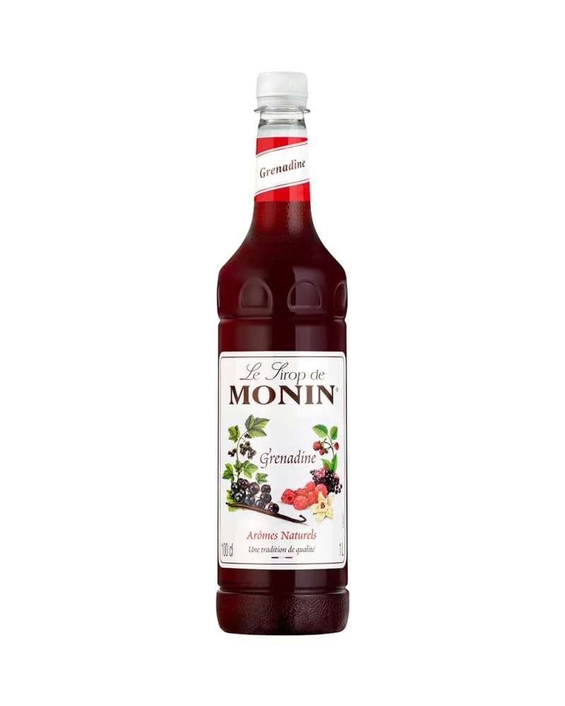 MONIN Premium Grenadine Syrup 1L for Cocktails and Mocktails. Vegan-Friendly, Allergen-Free, 100% Natural Flavours and Colourings