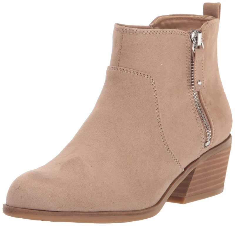Dr. Scholl's Women's Lawless Ankle Booties Boot, Toasted Taupe Fabric, 9 UK