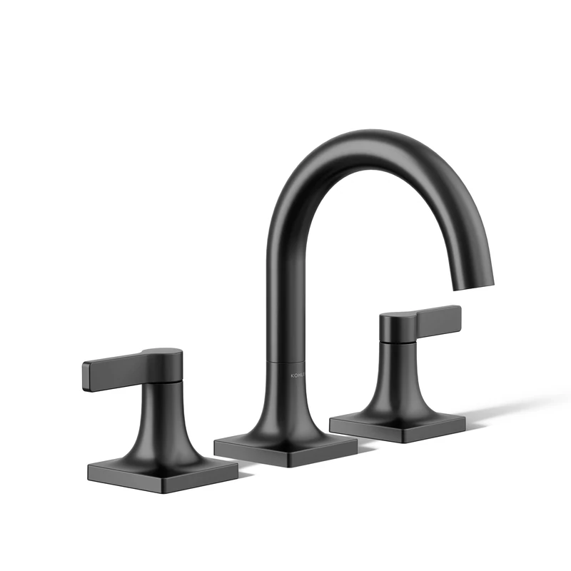 Kohler 28125-4K-BL Venza Bathroom Sink Faucet, Matte Black, 1.0 gpm