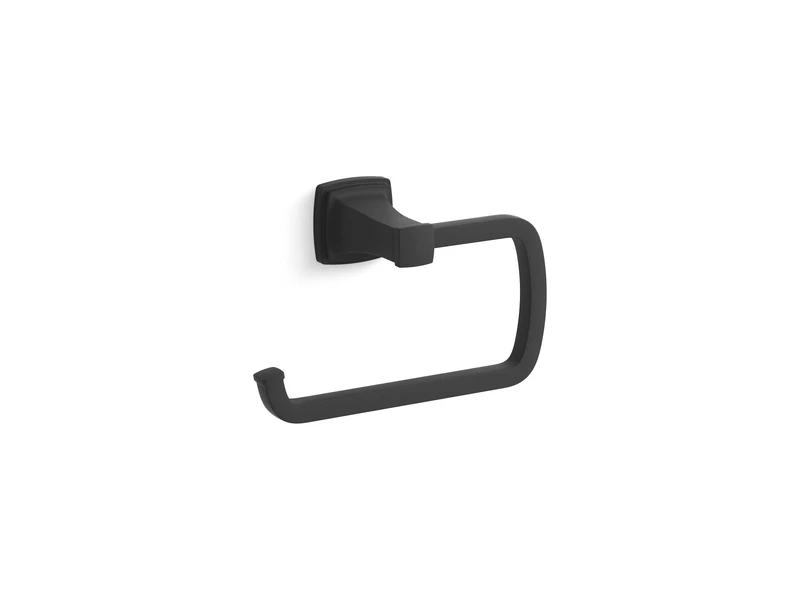 Kohler 27412-BL RIFF Towel Ring, Matte Black