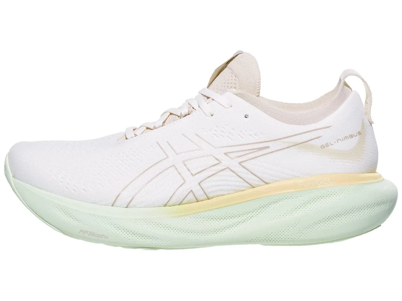 Asics Men's Gel-Nimbus 25 Running, Cream/Fawn, 10.5 UK