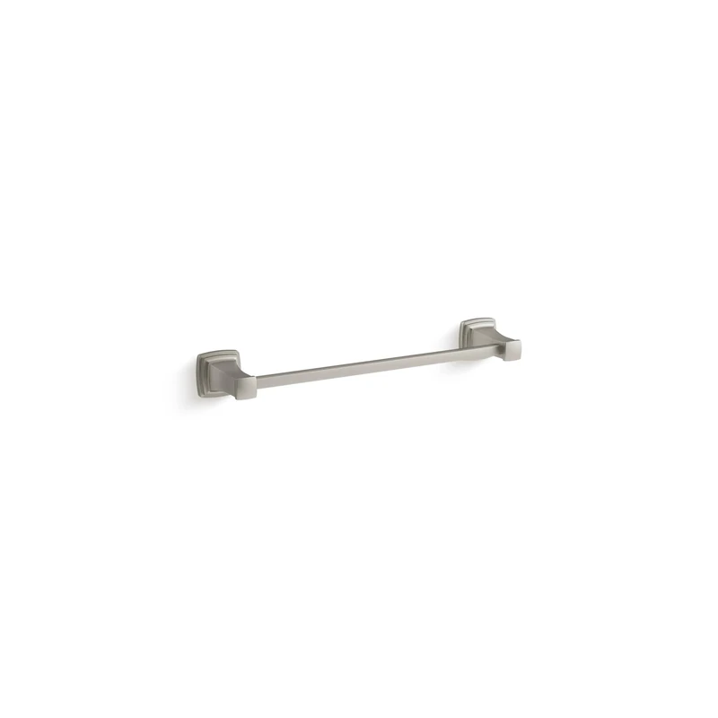 Kohler 27409-BN RIFF 18'' Towel Bar, Towel Rack, Towel Storage, Vibrant Brushed Nickel