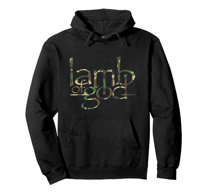 Lamb of God Memorial Day Camouflage Logo Pullover Hoodie