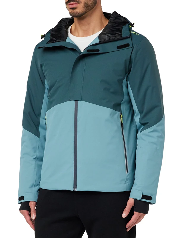 CMP Men's Man Jacket Fix Hood Giacch, Petrol, 50 (EU)