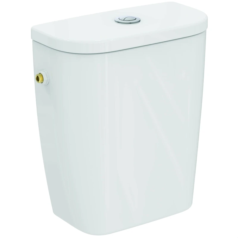 Ideal Standard - Eurovit Side Entry Box Complete with Double Discharge Battery (6/3 litres) to be Combined with the pots T355001 or W327801 to be Ordered Separately, White - Image 1