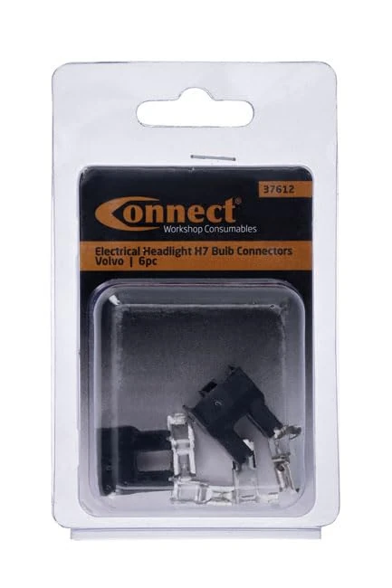 Connect 37612 Electrical Headlight H7 Bulb Connector 6pc suitable for Volvo