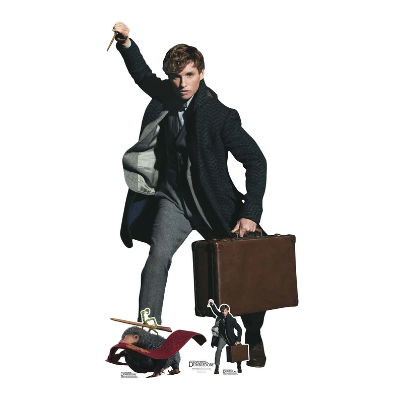 Star Cutouts Ltd SC4055 Newt Scamander Eddie Redmayne Lifesize Cardboard Cutout The Secrets of Dumbledore - Image 1