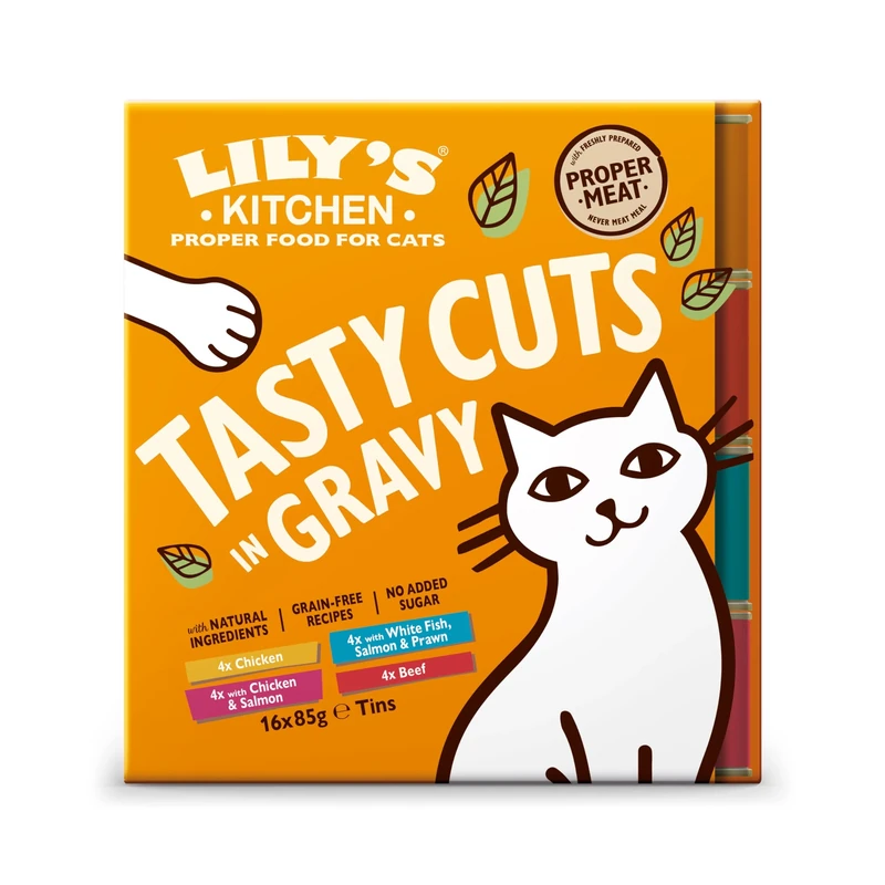 Lily's Kitchen Adult Wet Cat Food - Grain-Free Gravy (16x85g)