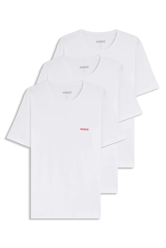 HUGO 3-Pack of Cotton Underwear T-Shirts White