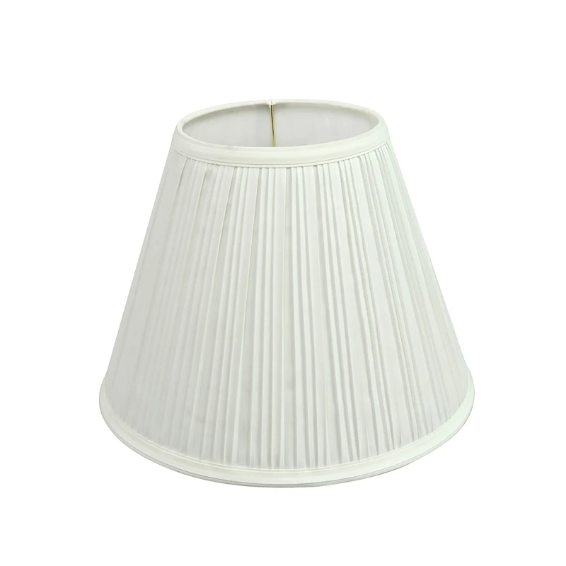 Aspen Creative 59101A, Transitional Pleated Empire Shape UNO Construction Lamp Shade in Off White, 10" Wide (5" x 10" x 8")