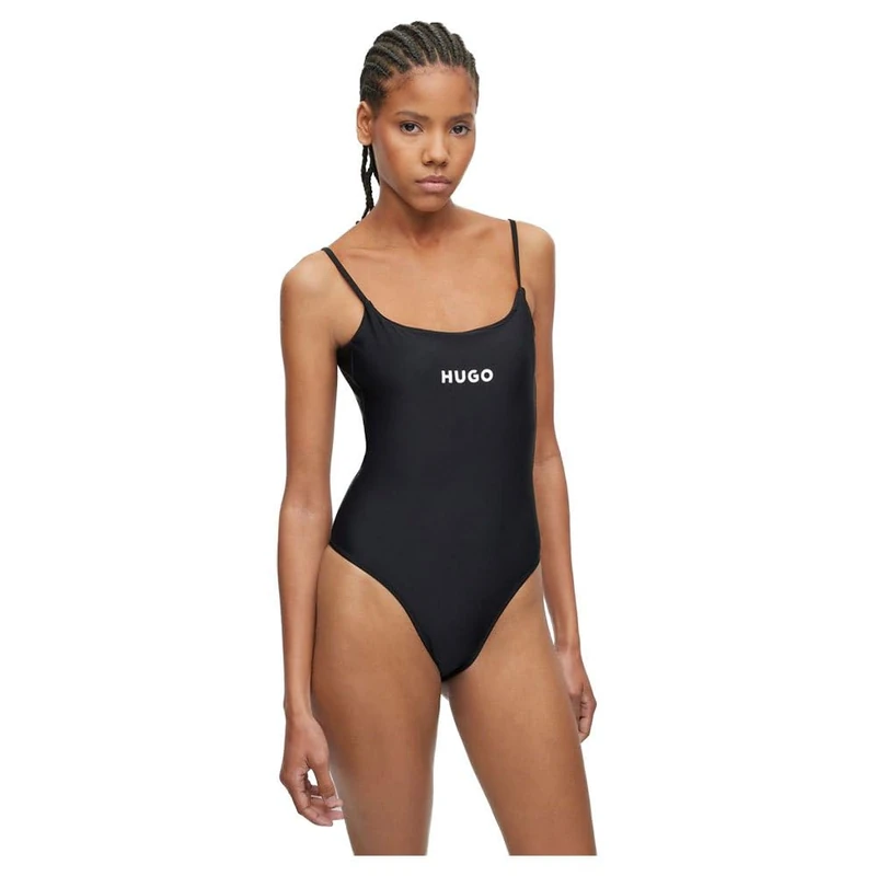 HUGO Women's Pure Swimsuit, Black 1, M