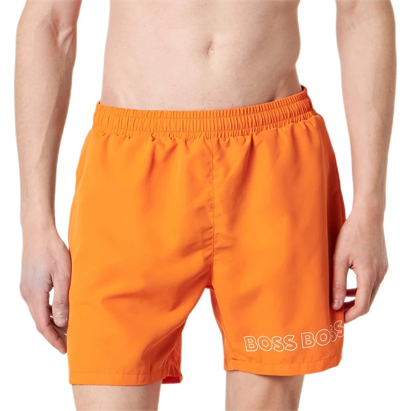 BOSS Men's Dolphin Swimming Trunks, Bright Orange829, XL